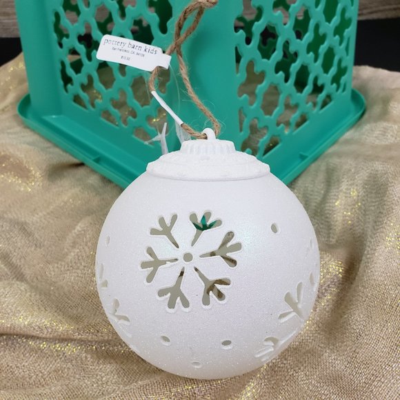 Pottery Barn Kids Holiday Snowflake Light Up Ornament Poshmark